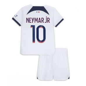 Paris Saint-Germain Neymar Jr #10 babykläder Bortatröja barn 2023-24 Korta ärmar (+ Korta byxor)